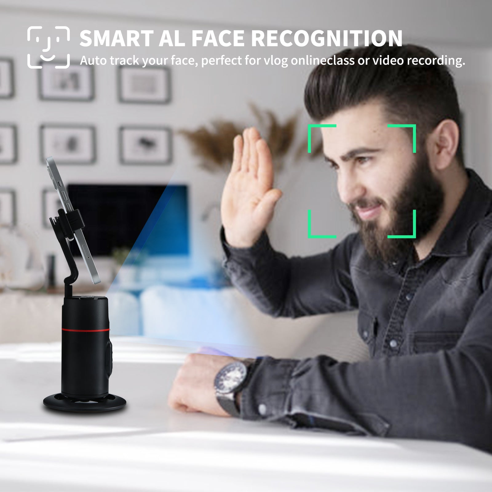 360° Auto Face-Tracking Phone Stand