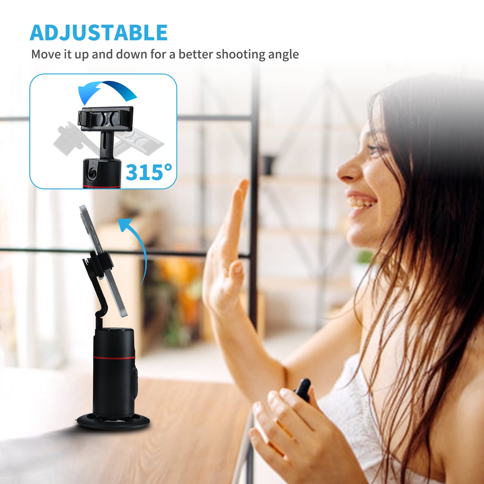 360° Auto Face-Tracking Phone Stand