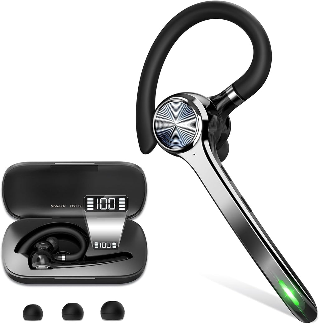 Bluetooth Headset, Wireless Bluetooth Earpiece with 500mAh