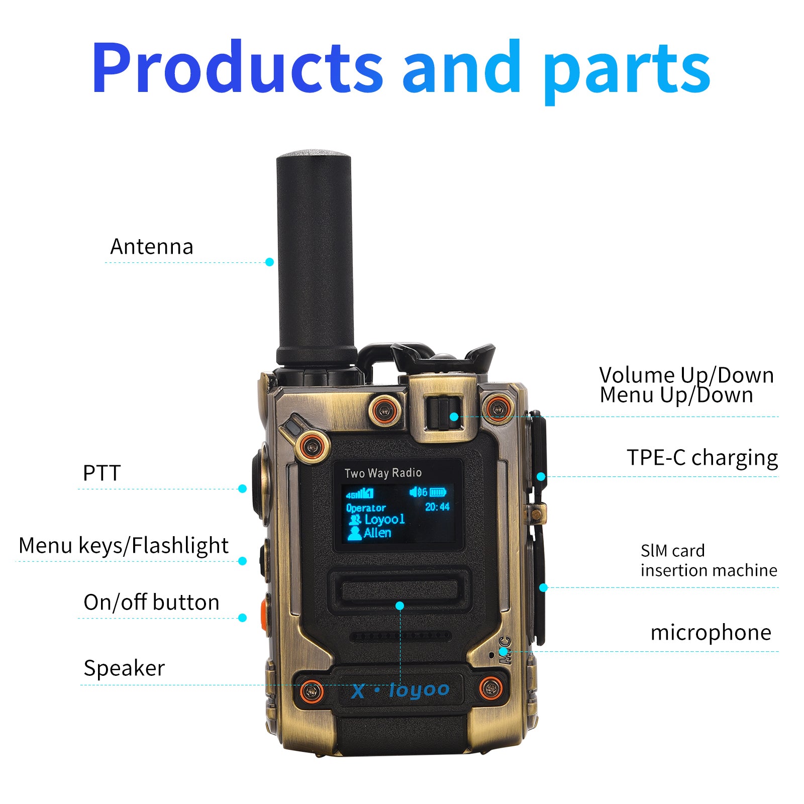 Walkie-Talkie - Two-Way Radio - Unlimited Range POC Two Way Radios Set