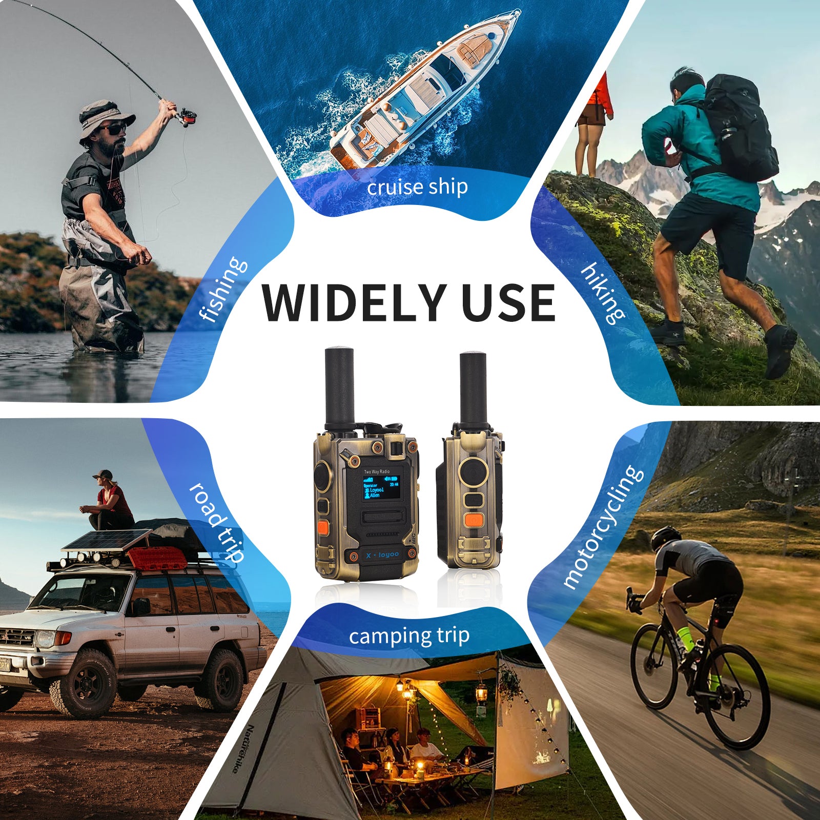 Walkie-Talkie - Two-Way Radio - Unlimited Range POC Two Way Radios Set